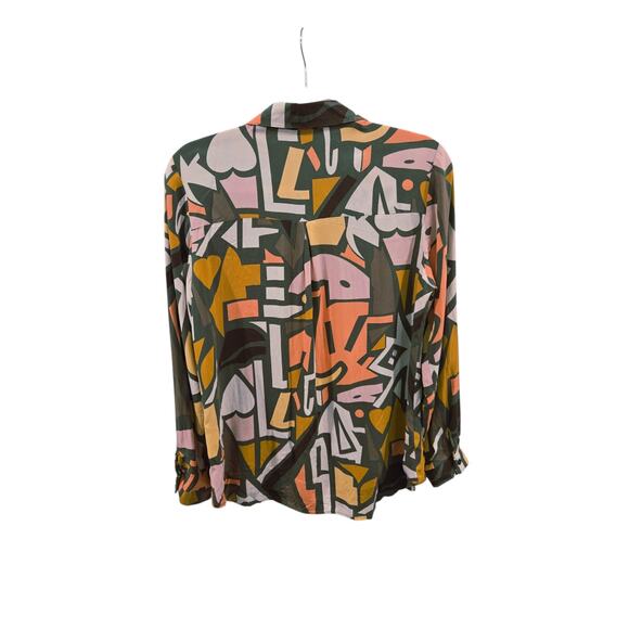 Big Dart Women's Geometric Pattern Blouse  Size: Eur40/US 8 - Picture 3 of 6